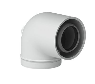 Itho Daalderop Accessoires Cv-ketels Adapter Bocht 60/100 PP