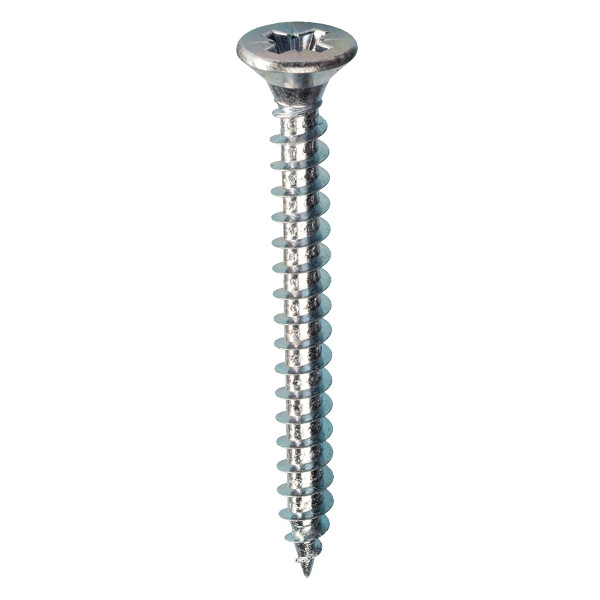 JMV Spaanplaatschroeven Spaanplaatschroef 5.0x80, RVS a2 voldraad met plattekop, pozidriv 2