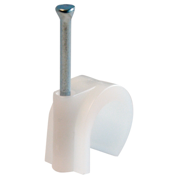 JMV Spijkerclip, halogeenvrij, 8/10 MM., wit