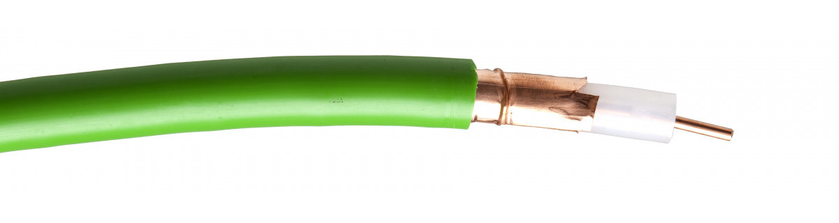 Jobarco Jobcoax coaxkabel 3 ongepantserd bamboe 75ohm groen 3.3MM