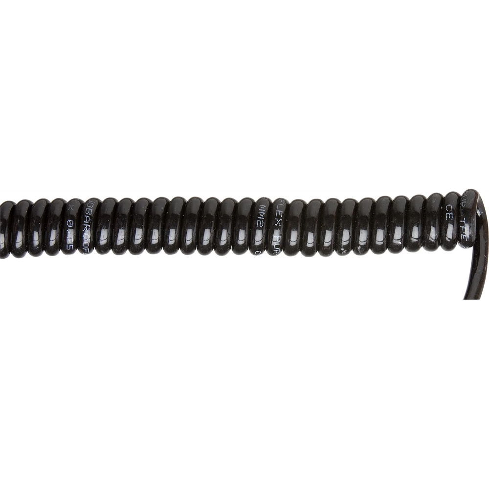 Jobarco Jobspiral Spiraalsnoer 4 X 1MM2 rustlengte 125CM, werklengte 500CM