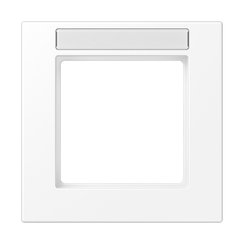 Jung A range / A 550 Afdekraam 1-voudig, met tekstvenster, A 550, thermoplast, sneeuwwit ma