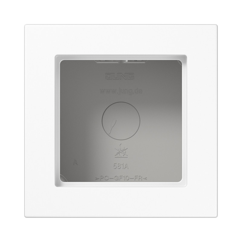 Jung A range / A CUBE Opbouwkap A550 alpine wit 1-voudig