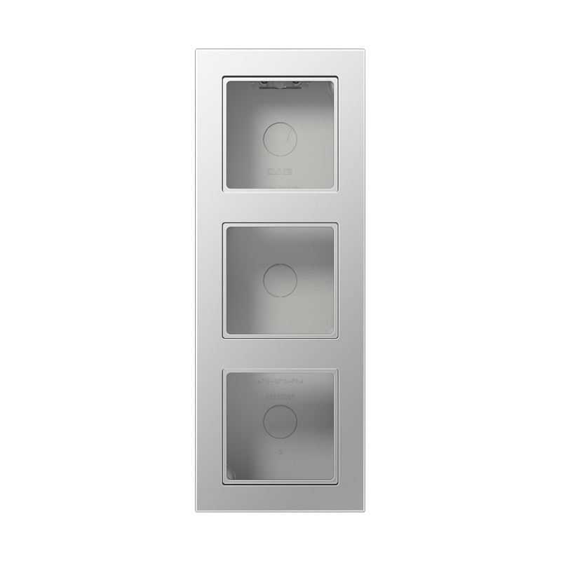 Jung A range / A CUBE Opbouwkap A550 aluminium 3-voudig