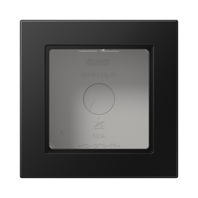 Jung A range / A CUBE Opbouwkap A550 grafietzwart mat 1-voudig