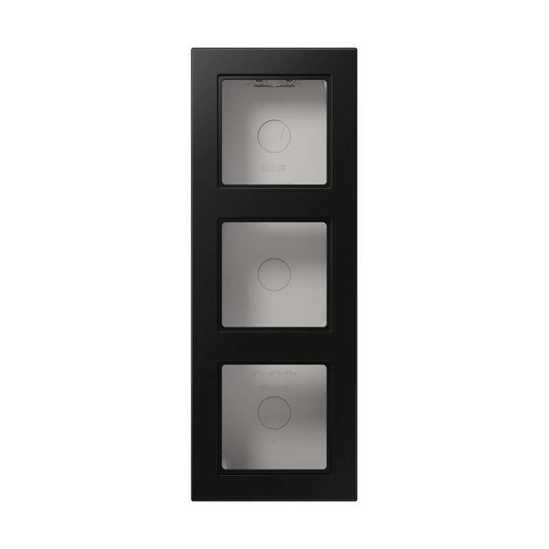 Jung A range / A CUBE Opbouwkap A550 grafietzwart mat 3-voudig