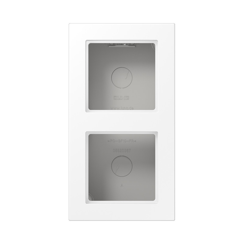 Jung A range / A CUBE Opbouwkap A550 sneeuwwit mat 2-voudig