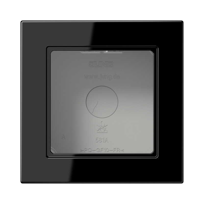 Jung A range / A CUBE Opbouwkap A550 zwart 1-voudig