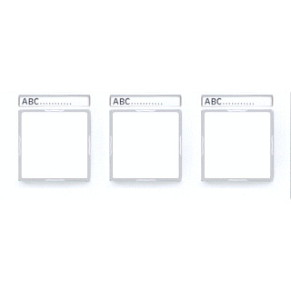 Jung A range afdekraam 3V horizontaal wit ip44 ac 5830 BF na WW