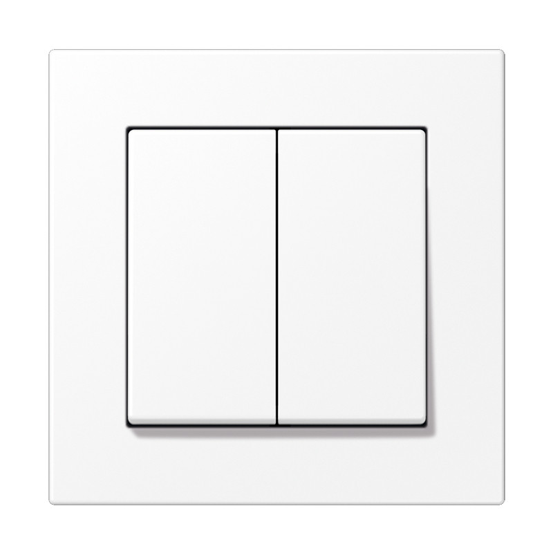 Jung A range Matter Taster a550 4-kan. sneeuwwit mat