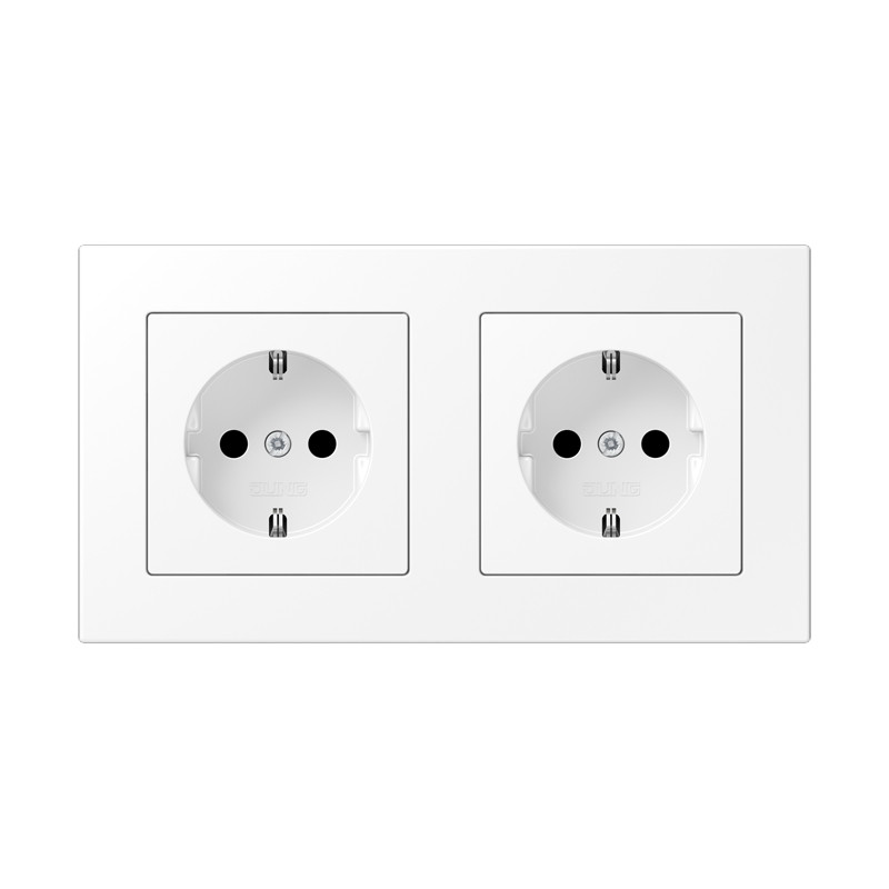 Jung A range WCD. a550 sneeuwwit mat 2-voudig met R/A