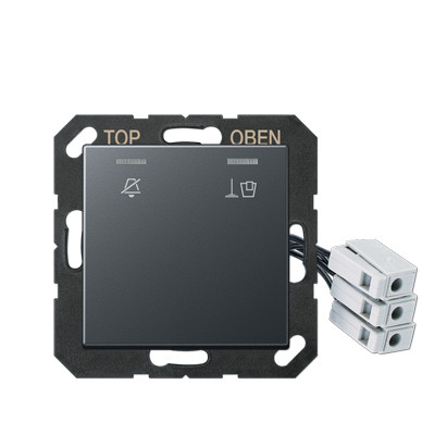 Jung LS range enkele wip aan-/uit-schakelaar antraciet