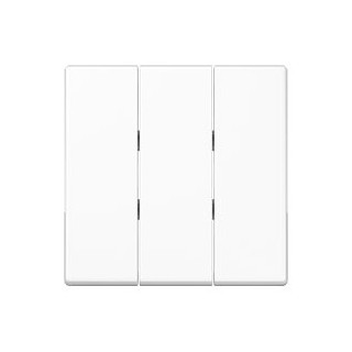 Jung LS range driedelige wip aan-/uit-schakelaar wit