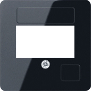 Jung Onderdeel/centraalplaat uae/iae kunststof zwart