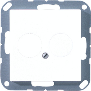 Jung A range onderdeel/centraalplaat luidsprekeraansluiting kunststof wit