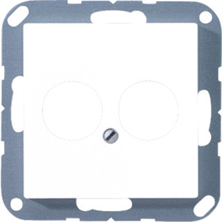 Jung A range onderdeel/centraalplaat luidsprekeraansluiting kunststof wit