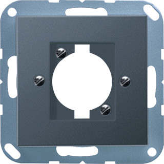 Jung A range onderdeel/centraalplaat XLR kunststof antraciet