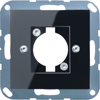 Jung A range onderdeel/centraalplaat XLR kunststof zwart Jung A range onderdeel/centraalplaat XLR kunststof zwart