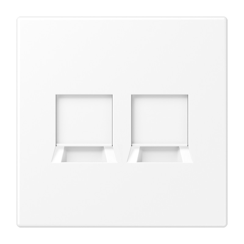 Jung LS range Afdekking LS900 wit mat V.mod.jack 2-VDG