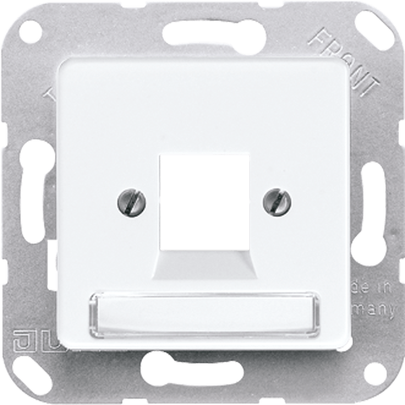 Jung Afdekking CPL onderdeel/centraalplaat modular-jack kunststof wit