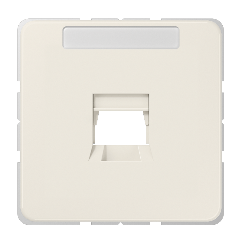 Jung CD500 onderdeel/centraalplaat modular-jack kunststof crèmewit (elektrowit)