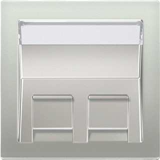 Jung LS range onderdeel/centraalplaat centraalplaat kunststof roestvaststaal ( RVS )