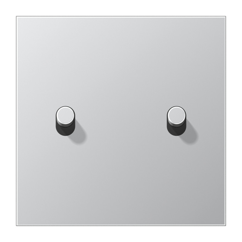 Jung LS 1912 range Afdekking LS1912 alu.2X hevel cylinder