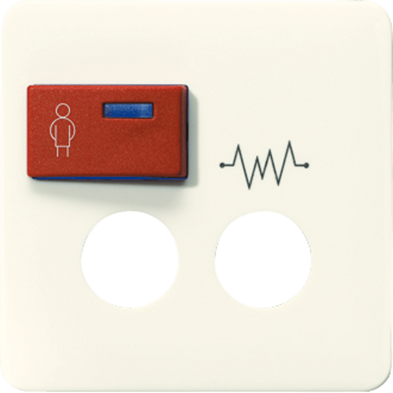 Jung CD500 onderdeel/centraalplaat kunststof crèmewit (elektrowit)
