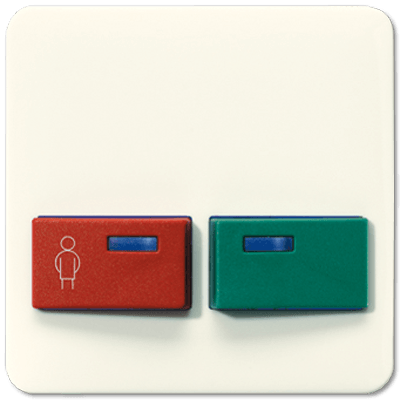 Jung CD500 onderdeel/centraalplaat bedieningselement kunststof crèmewit (elektrowit)