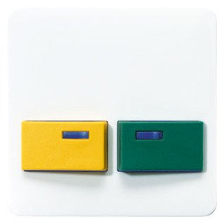 Jung CD500 onderdeel/centraalplaat bedieningselement kunststof wit