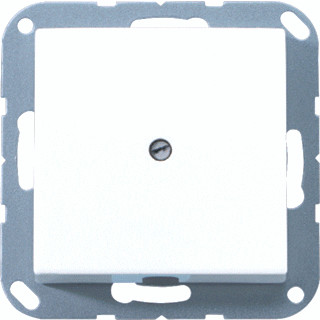 Jung A range onderdeel/centraalplaat leidinguitvoer basiselement met centrale afdekplaat kunststof wit