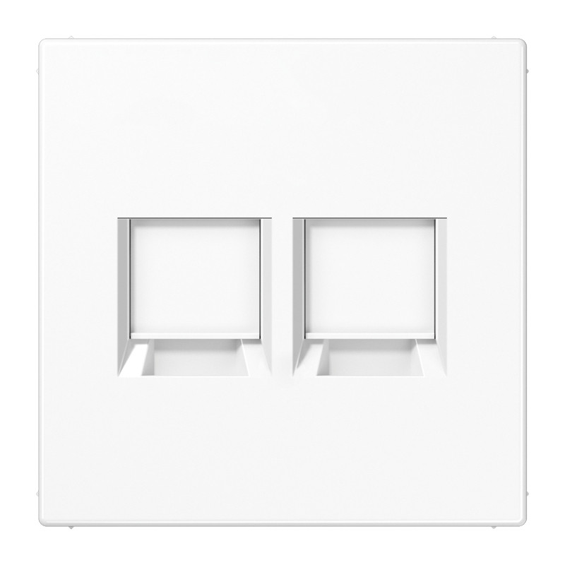 Jung LS range onderdeel/centraalplaat modular-jack kunststof wit