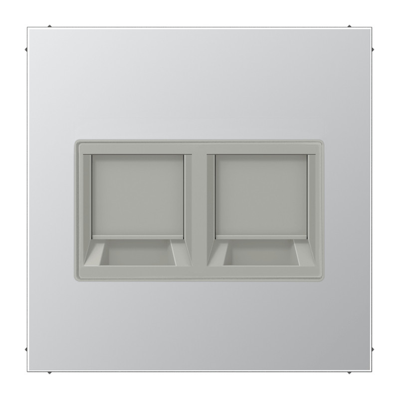 Jung LS range onderdeel/centraalplaat modular-jack metaal aluminium