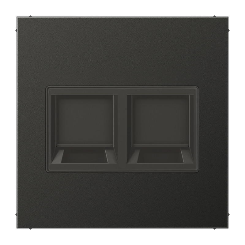 Jung LS range onderdeel/centraalplaat modular-jack metaal antraciet