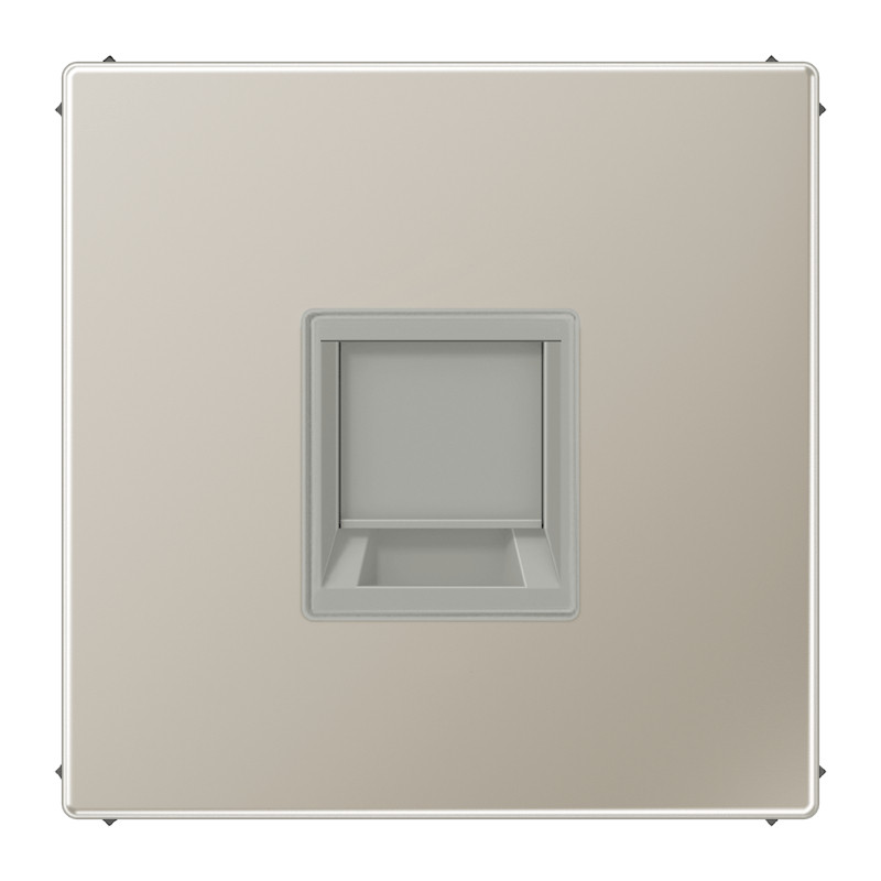 Jung LS range onderdeel/centraalplaat modular-jack metaal roestvaststaal ( RVS )