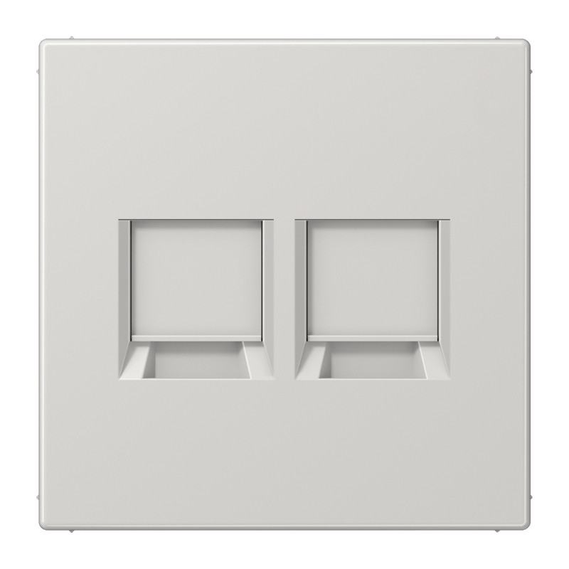 Jung LS range onderdeel/centraalplaat modular-jack kunststof grijs