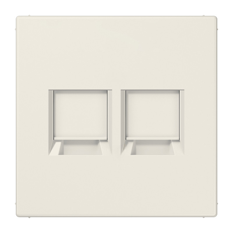 Jung LS range onderdeel/centraalplaat modular-jack kunststof crèmewit (elektrowit)