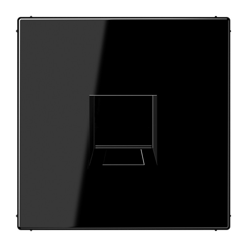 Jung LS range onderdeel/centraalplaat modular-jack kunststof zwart