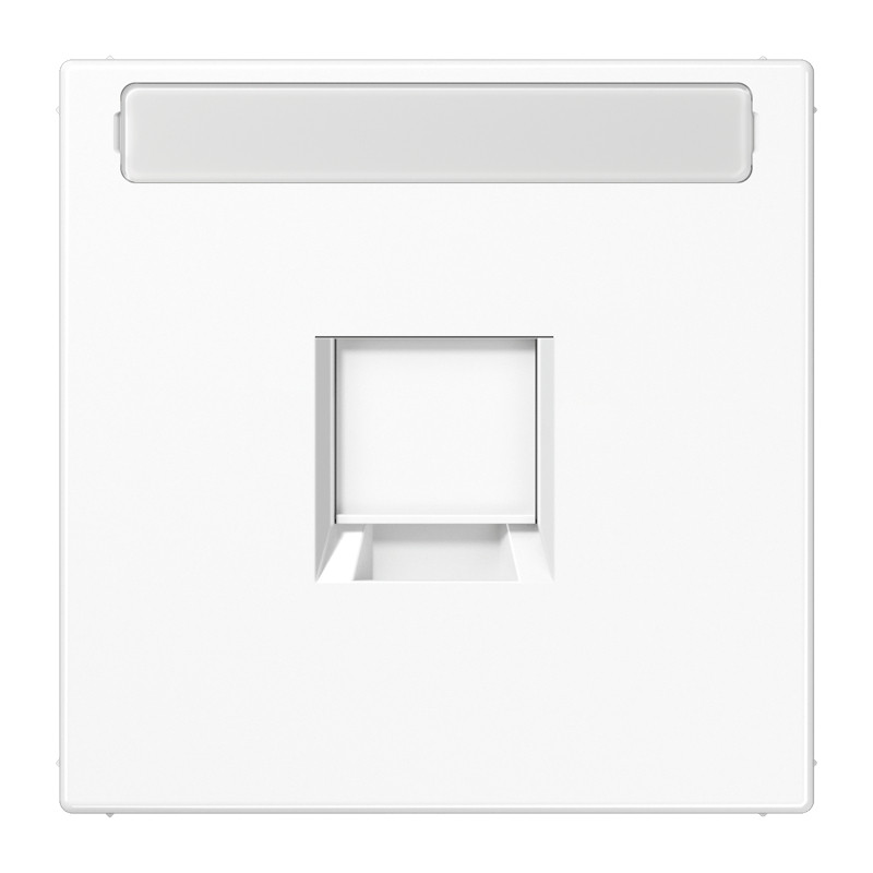 Jung LS range onderdeel/centraalplaat modular-jack kunststof wit