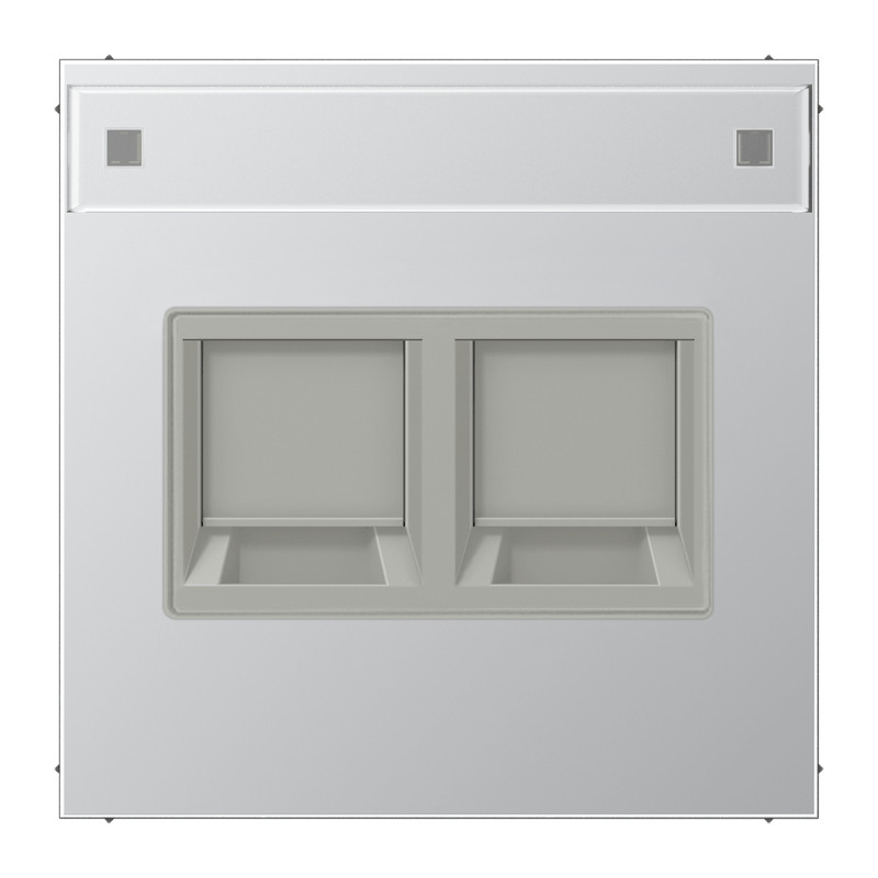 Jung LS range onderdeel/centraalplaat modular-jack metaal aluminium