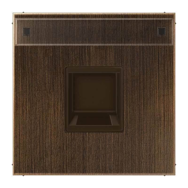 Jung LS range onderdeel/centraalplaat modular-jack metaal messing