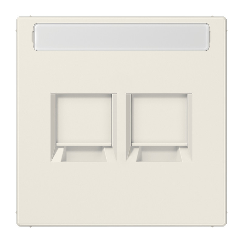 Jung LS range onderdeel/centraalplaat modular-jack kunststof crèmewit (elektrowit)