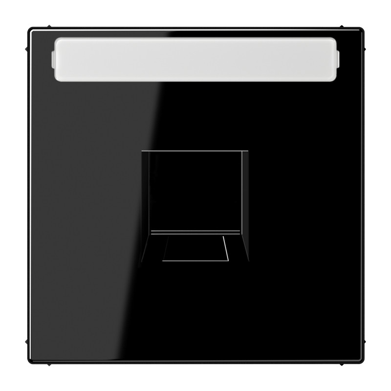 Jung LS range onderdeel/centraalplaat modular-jack kunststof zwart