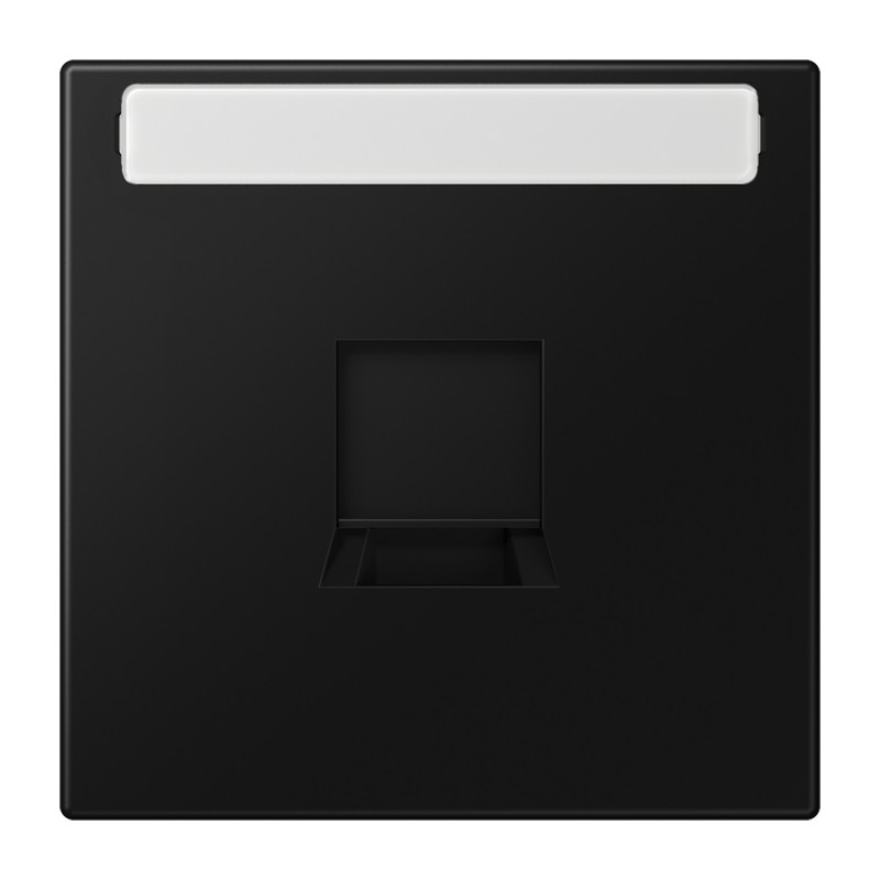 Jung LS range onderdeel/centraalplaat modular-jack kunststof zwart