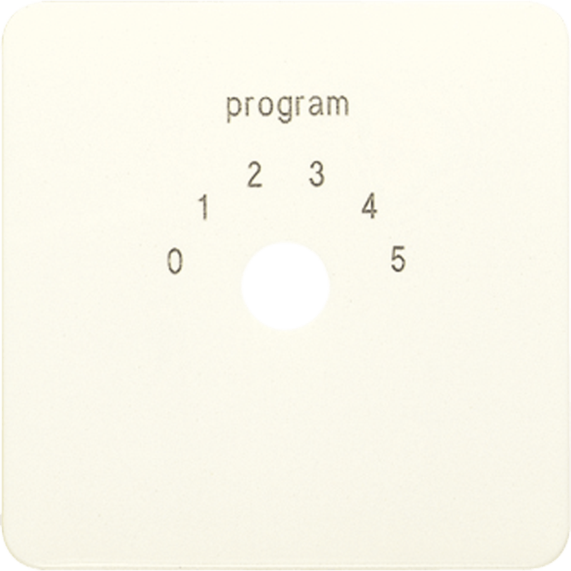 Jung Afdekking voor programmakeuzeschakelaar (0 ? 5):