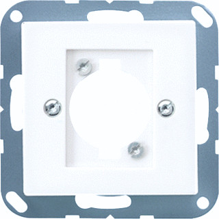 Jung A range onderdeel/centraalplaat XLR kunststof crèmewit (elektrowit)