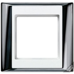 Jung A plus afdekraam 3V chroom ip44
