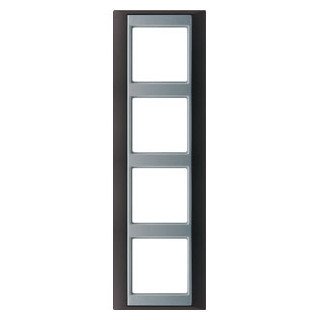 Jung A plus afdekraam 4V horizontaal en verticaal antraciet ip44