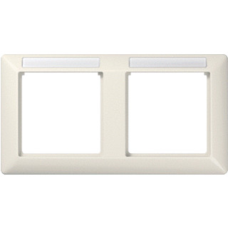 Jung A range afdekraam 2V horizontaal crèmewit (elektrowit) ip44 as 5820 BF ina