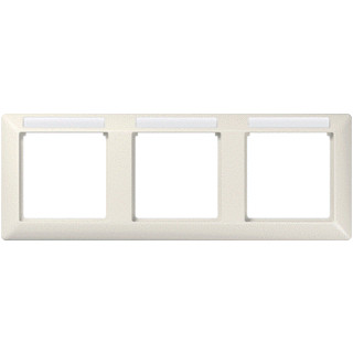 Jung A range afdekraam 3V horizontaal crèmewit (elektrowit) ip44 as 5830 BF ina